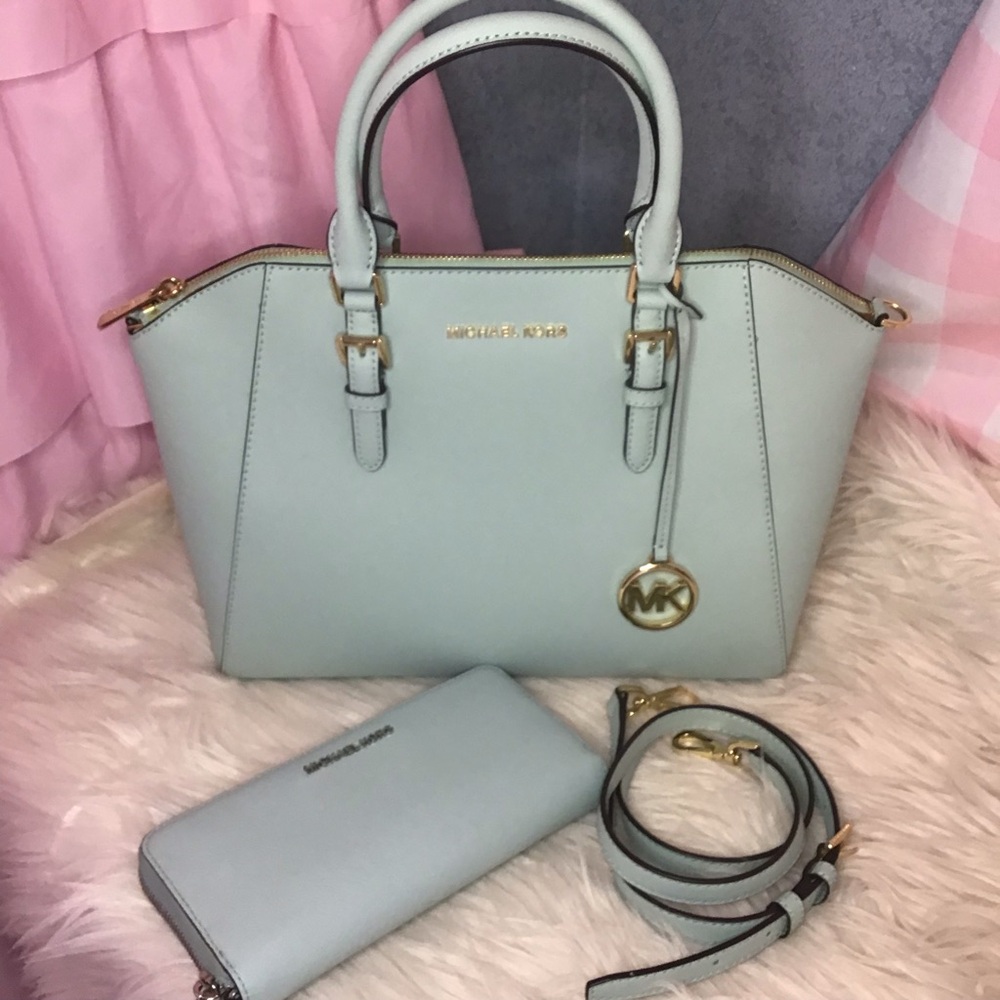 Michael kors Lrg Ciara Satchel & wallet SET - Picture 2 of 16